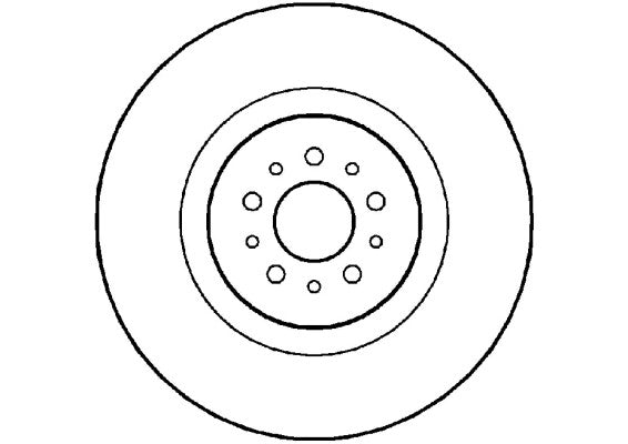 Disctech Brake Disc - Fits Alfa romeo, Fiat - ABD2963 - Front Axle