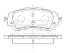 Borg & Beck Front Brake Pad Set -BBP2483