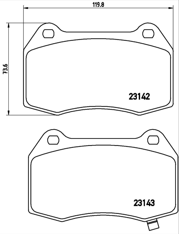 Brembo Brake Pad Set - P56047