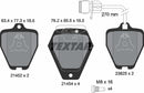Textar Brake Pad Set - 2145201