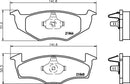 Mintex Brake Pad Set fits -Seat VW MDB1804 (also fits other vehicles)