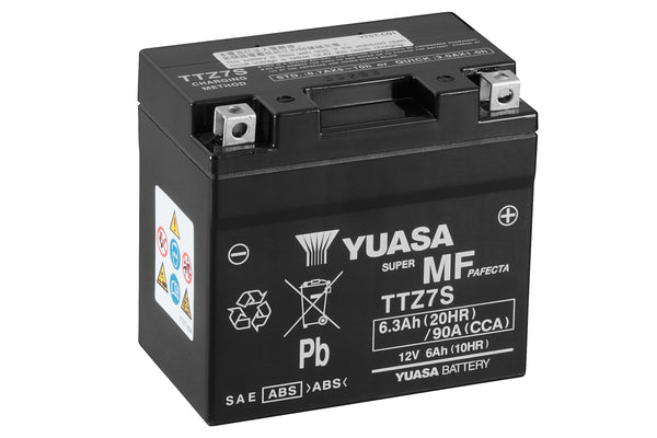 TTZ7S (WC) 12V Yuasa MF VRLA Motorcycle Battery