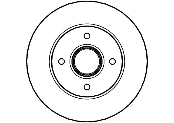 Disctech Brake Disc - Fits Renault - ABD3535 - Rear Axle
