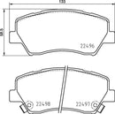 Mintex Brake Pad Set fits - MDB3925 (also fits other vehicles)