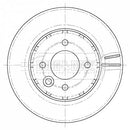 Borg & Beck Brake Disc Pair  - BBD5446 fits MG MG3 1.5 04/11-