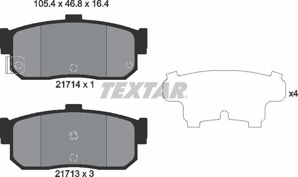 Textar Brake Pad Set - 2171401