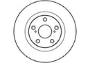 Disctech Brake Disc - Fits Toyota - ABD2098 - Front Axle