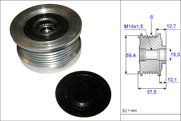 INA Alternator Freewheel Clutch - Part No - 535011010