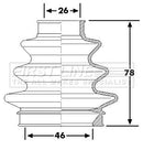 First Line Cv Joint Boot Kit Part No -FCB6226
