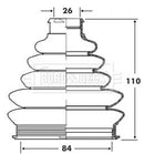 Borg & Beck Cv Joint Boot Kit Part No -BCB6071