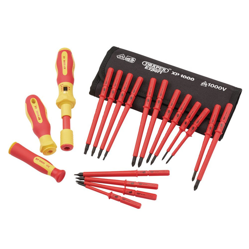 Ergo Plus Interchangeable VDE Torque Screwdriver Set (19 Piece) - 81762