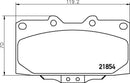 Mintex Brake Pad Set fits -Nissan Subaru MDB1748 (also fits other vehicles)