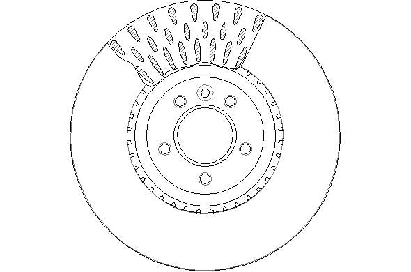 Disctech Brake Disc - Fits Land rover - ABD3325 - Front Axle