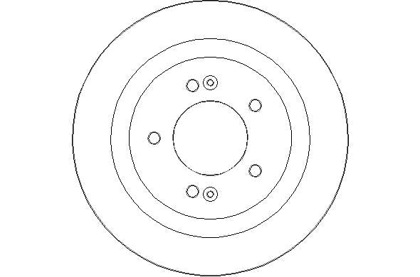 Disctech Brake Disc - Fits Chevrolet, Hyundai - ABD3330 - Rear Axle