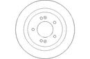 Disctech Brake Disc - Fits Chevrolet, Hyundai - ABD3330 - Rear Axle
