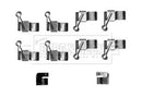 Borg & Beck Fitting Kit - Pads Part No -BBK1554