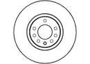 Disctech Brake Disc - Fits Mg, Opel - ABD2087 - Front Axle