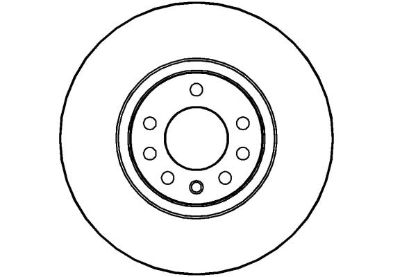 Disctech Brake Disc - Fits Mg, Opel - ABD2087 - Front Axle