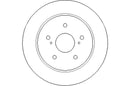Disctech Brake Disc - Fits Audi, Suzuki - ABD3106 - Rear Axle
