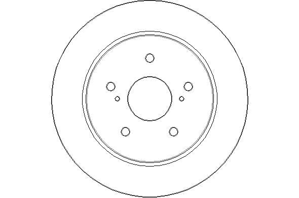 Disctech Brake Disc - Fits Audi, Suzuki - ABD3106 - Rear Axle