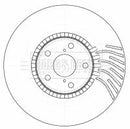 Borg & Beck Brake Disc Single Part No -BBD5784S