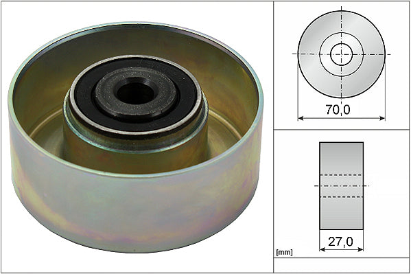 INA Deflection/Guide Pulley - V-Ribbed Belt - Part No - 532021410