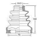 Borg & Beck Cv Joint Boot Kit Part No -BCB2648