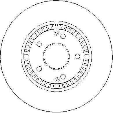 Disctech Brake Disc - Fits Bmw, Ssangyong - ABD3425 - Front Axle