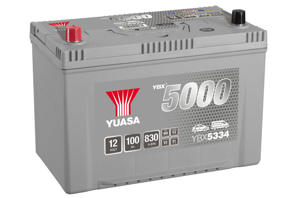 Yuasa YBX5334 - 5334 Silver High Performance SMF Car Battery - 5 Year Warranty