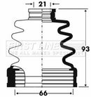 First Line Cv Joint Boot Kit Part No -FCB2861