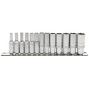 Draper Expert 1/4"13pc MET. Deep Socket Rail - 16490