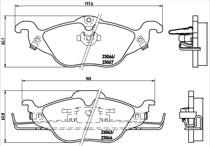 Brembo Brake Pad Set - P59030