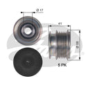 Gates DriveAlign Overrunning Alternator Pulley - OAP7126