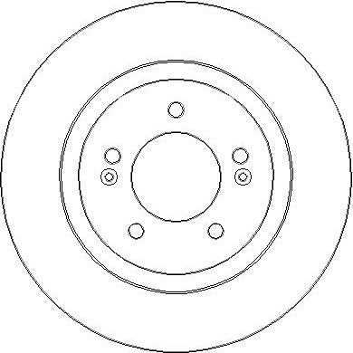 Disctech Brake Disc - Fits Hyundai, Iveco - ABD4172 - Rear Axle