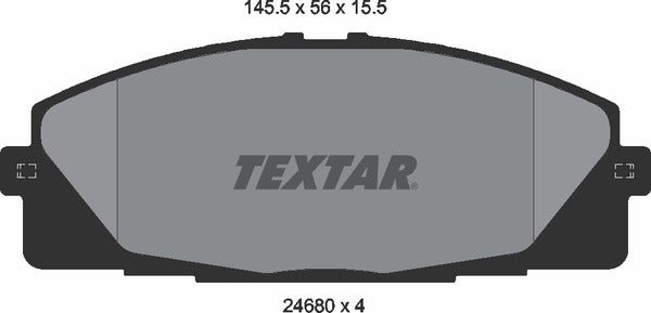 Textar Brake Pad Set - 2468001