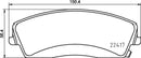 Mintex Brake Pad Set fits -Dodge MDB3918 (also fits other vehicles)
