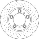 Disctech Brake Disc - Fits Porsche - ABD4006 - Front Axle Right