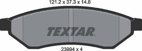 Textar Brake Pad Set - 2399401