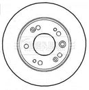 Borg & Beck Brake Disc Pair Part No -BBD4590