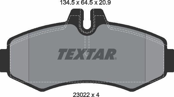Textar Brake Pad Set - 2302201