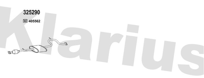 Klarius 325290 - Catalyst Type Approved  - Fits Mazda CX-3 2.0i