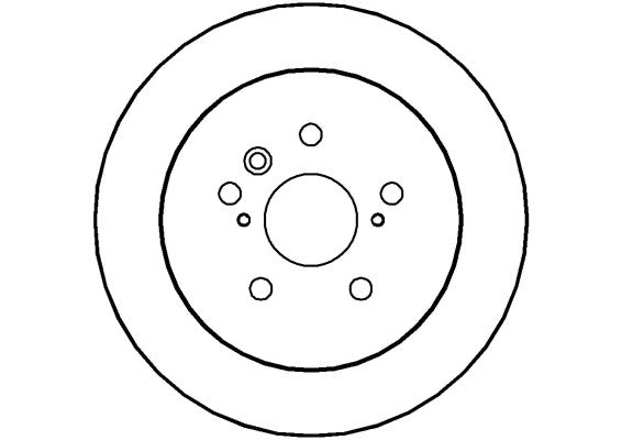 Disctech Brake Disc - Fits Hyundai, Toyota - ABD2771 - Rear Axle