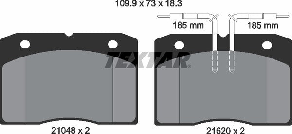Textar Brake Pad Set - 2104801
