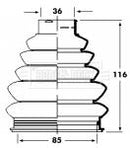 Borg & Beck Cv Joint Boot Kit Part No -BCB2360