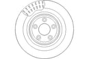 Disctech Brake Disc - Fits Audi, Jaguar - ABD2974 - Rear Axle