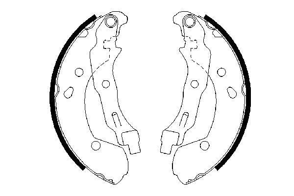 Bosch Brake Shoe Bs888 Part No - 0986487668