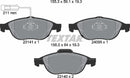 Textar Brake Pad Set - 2314101