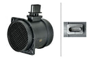 HELLA 8ET 358 166-551 Mass Air Flow Sensor - 5-pin connector - Pipe-neck