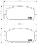 Mintex Brake Pad Set fits -Toyota MDB1193 (also fits other vehicles)
