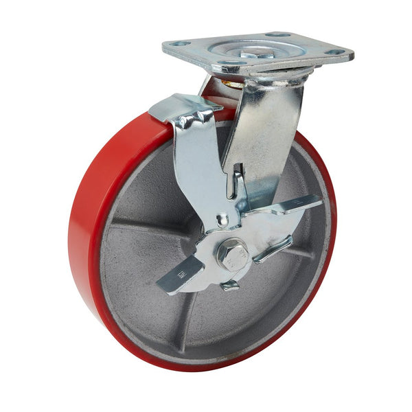 Draper Ind.Pu Cast.Plate/Bk-200mm Dia - 65533